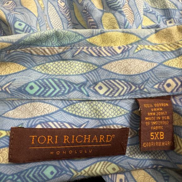 Tori Richard Lot of 4 100% Cotton Lawn Button Up Shirt Men Size 5XB Tropical - Picture 5 of 16